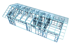 Конструкция - къща 4.60x12.00m (55m²)