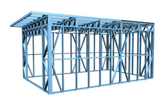 Конструкция - гараж 4x6m (24m²)
