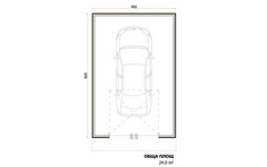 Конструкция - гараж 4x6m (24m²)