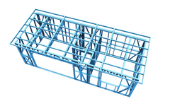 Конструкция - бунгало 3x8m (24m²)