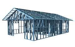 Конструкция - къща 11.1x7.1m (79m²)